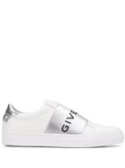 Givenchy Metallized Strap Sneakers - White