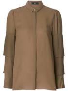 Steffen Schraut Layered Sleeves Shirt - Brown