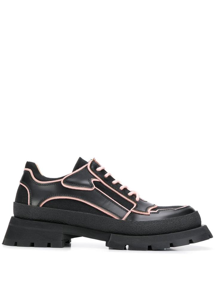 Jil Sander Oversized Sole Sneakers - Black
