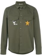 Valentino Patch Shirt Jacket - Green