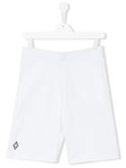 Marcelo Burlon County Of Milan Kids Teen Bermuda Shorts, Boy's, Size: 14 Yrs, White