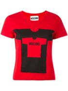 Moschino Logo T-shirt, Women's, Size: 38, Red, Cotton