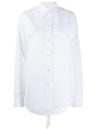 Mm6 Maison Margiela Tied Oversized Shirt - White