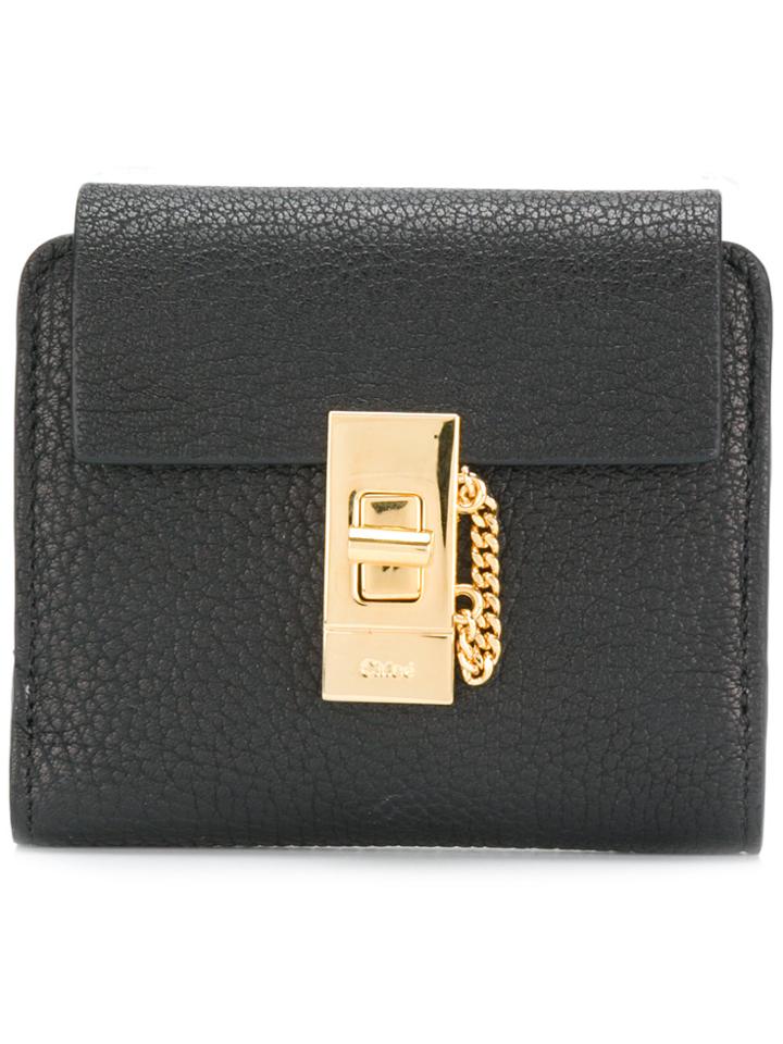 Chloé Drew Square Wallet - Black