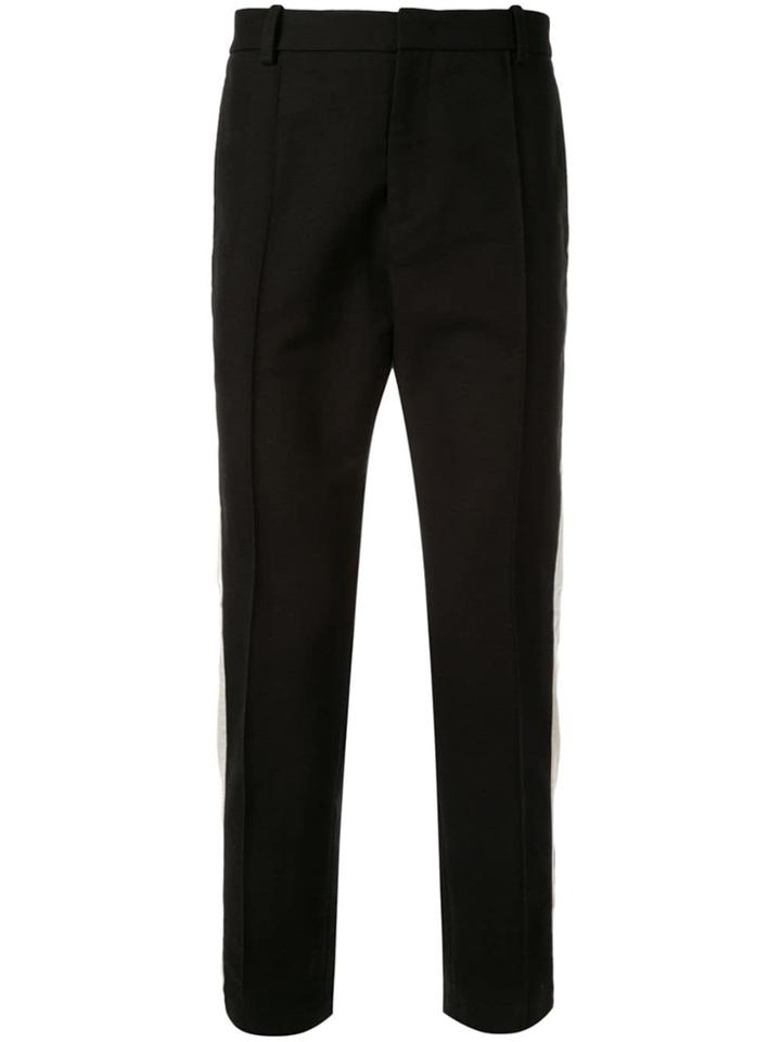 Wooyoungmi Logo Stripe Trousers - Black