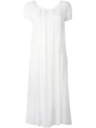 Kristensen Du Nord Chest Pleated Mid-length Dress - White