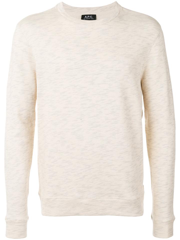 A.p.c. Blurry Risks Print Sweatshirt - Nude & Neutrals