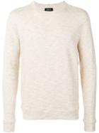 A.p.c. Blurry Risks Print Sweatshirt - Nude & Neutrals