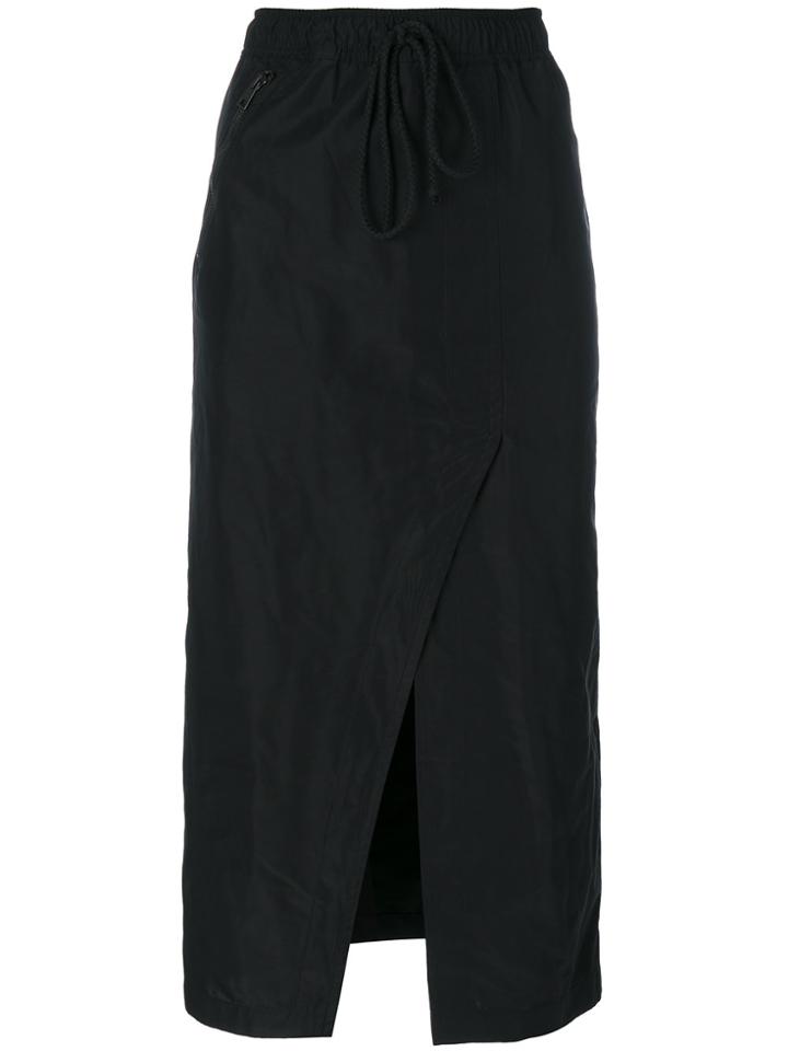 Lost & Found Rooms Asymmetric Midi Skirt - Black