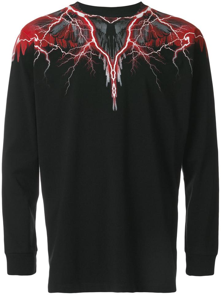 Marcelo Burlon County Of Milan - Worr Long-sleeve T-shirt - Men - Cotton - Xs, Black, Cotton