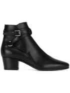 Saint Laurent 'signature Blake 40' Jodhpur Ankle Boots - Black