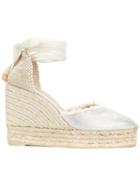 Castañer Espadrille Wedges - Metallic