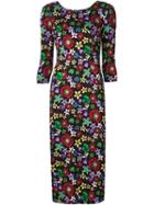 Suno Floral Fitted Dress