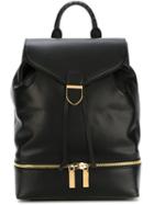 Alexander Mcqueen Zip Detail Backpack, Black, Leather