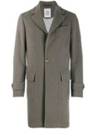 Eleventy Single-breasted Cashmere Coat - Grey