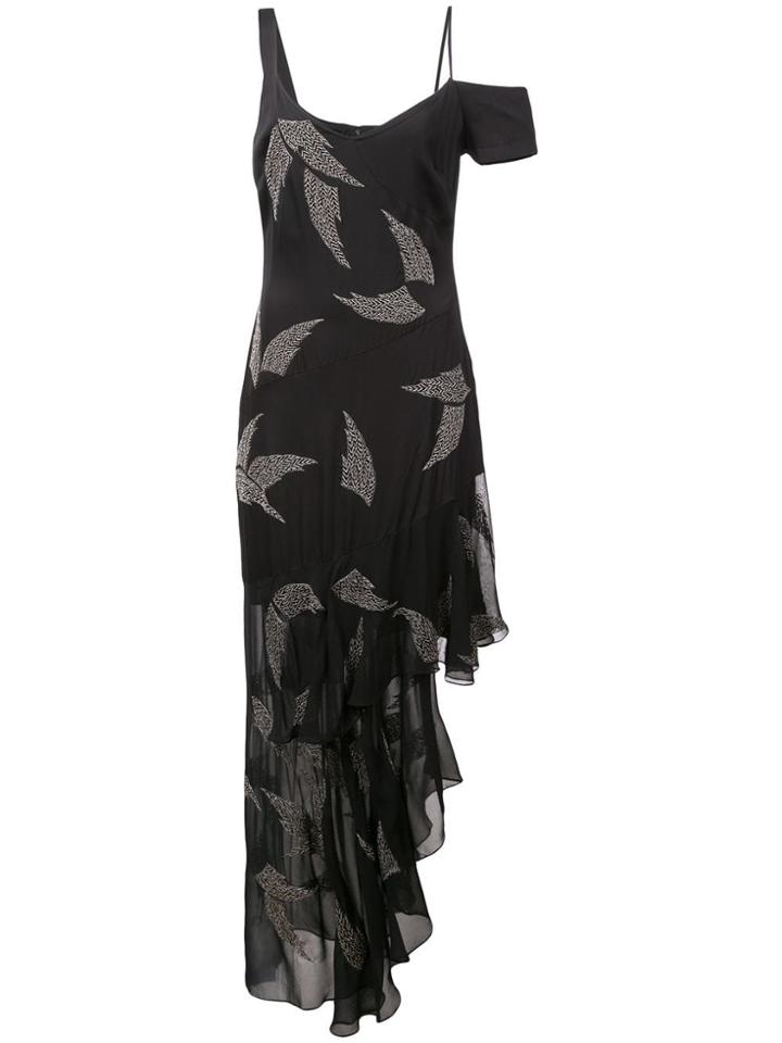 Nicole Miller Embellished Wing Dress - Black