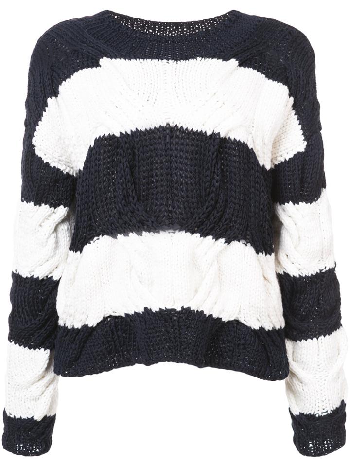 Spencer Vladimir Striped Jumper - Blue