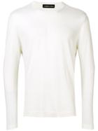 Lamberto Losani Classic Pullover - White