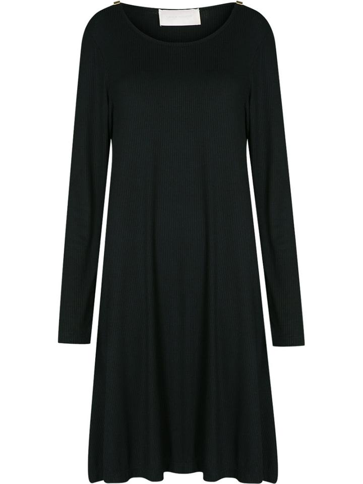 Long Sleeves Midi Dress - Women - Spandex/elastane/viscose - 40, Black, Spandex/elastane/viscose, Lilly Sarti