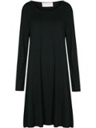 Long Sleeves Midi Dress - Women - Spandex/elastane/viscose - 40, Black, Spandex/elastane/viscose, Lilly Sarti