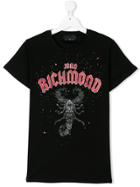John Richmond Kids Teen Scorpion Print T-shirt - Black