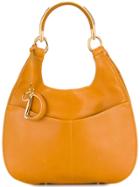 Christian Dior Vintage Metal Logo Tote Bag - Yellow & Orange