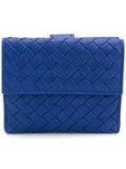 Bottega Veneta Cobalt Intrecciato Nappa Mini Wallet - Blue