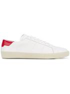Saint Laurent White & Red Sl/06 Court Classic Sneakers