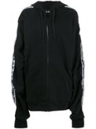 Y / Project Zip Up Hoodie With Sleeve Detail - Black