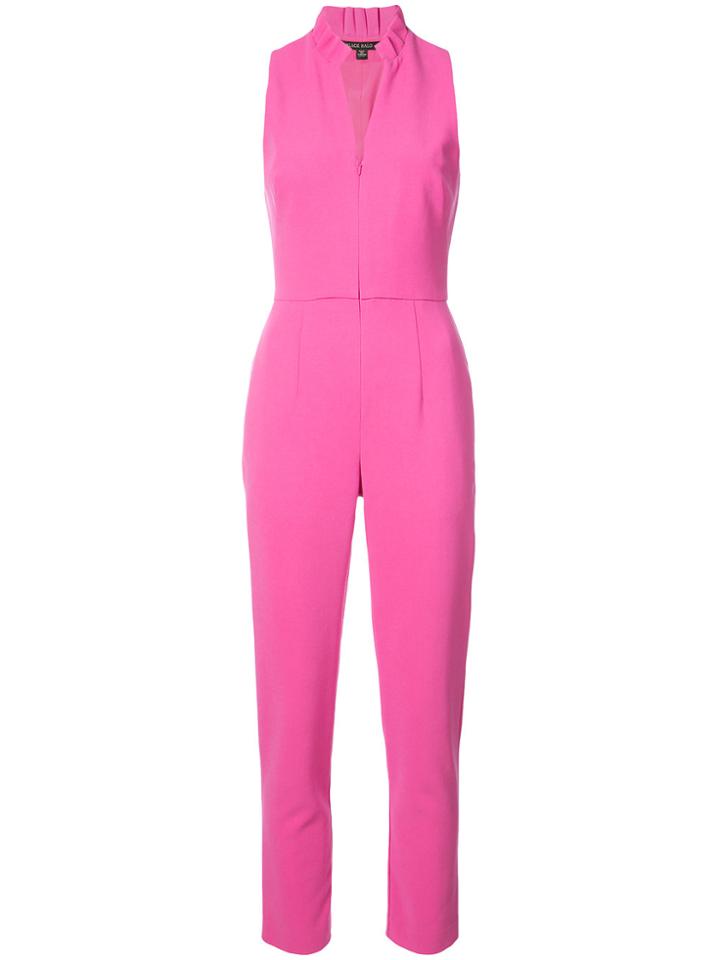 Black Halo Fitted Jumpsuit - Pink & Purple