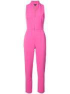 Black Halo Fitted Jumpsuit - Pink & Purple