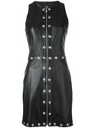Versus Studded Zip Mini Dress - Black