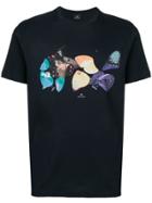Ps By Paul Smith Butterfly Print T-shirt - Blue