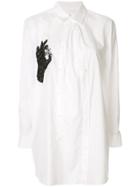 Y's Hand Beaded Embroidery Shirt - White