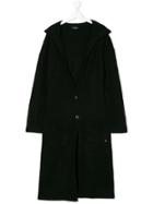 Miss Grant Kids Long Hooded Cardigan - Black