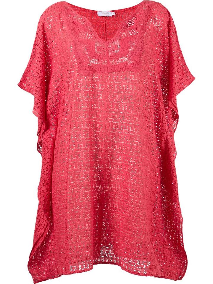 Brigitte Lace Beach Dress, Women's, Size: Medium, Yellow/orange, Cotton