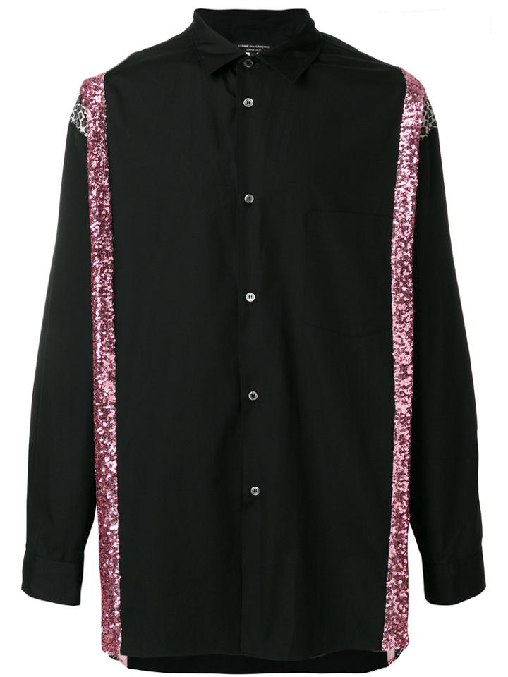 Comme Des Garçons Homme Plus Oversize Panelled Shirt - Black