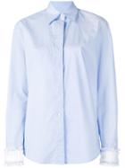 Mm6 Maison Margiela Lace Cuff Shirt - Blue