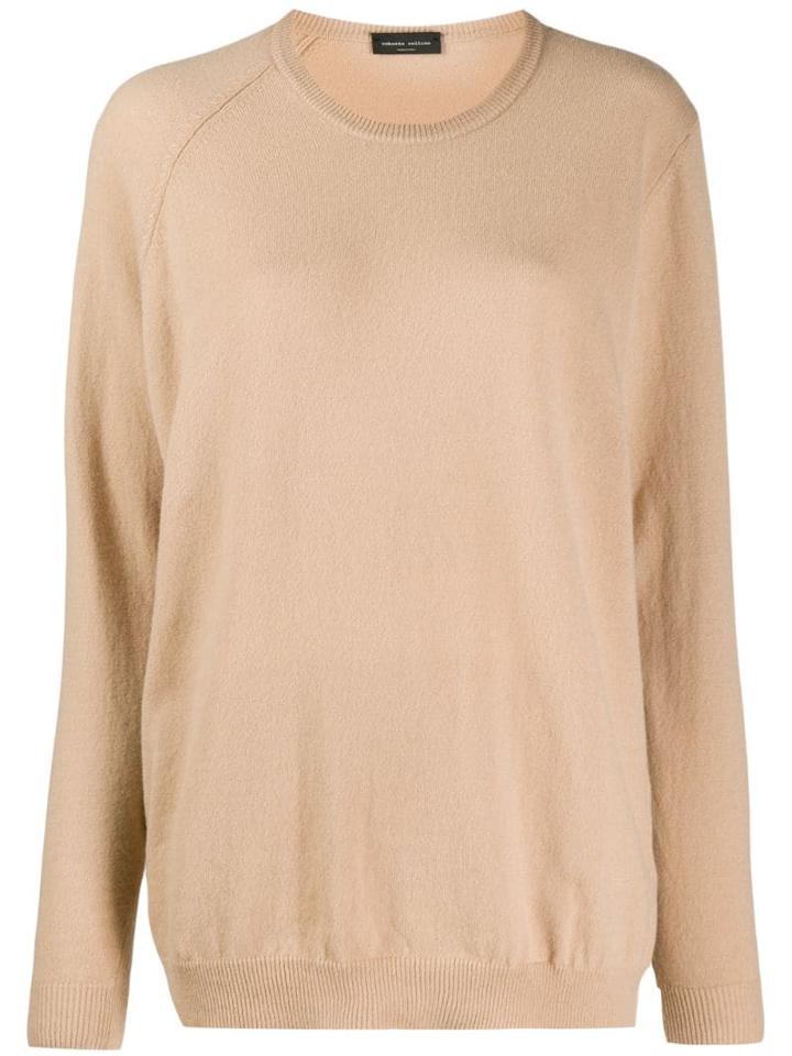 Roberto Collina Knitted Top - Neutrals