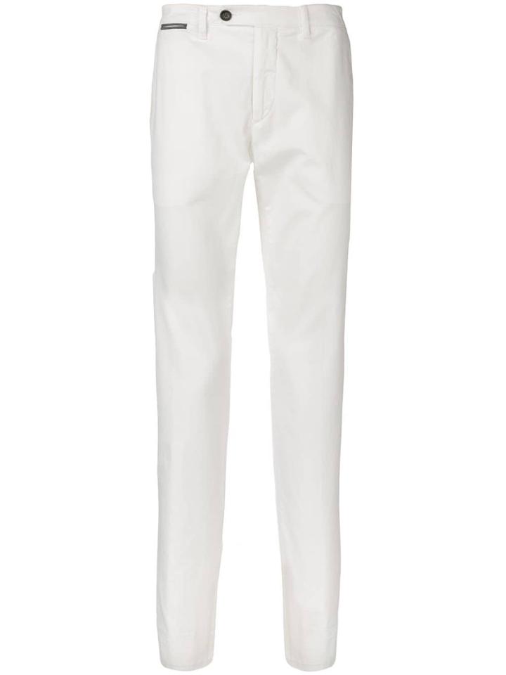 Eleventy Slim-fit Tailored Trousers - White