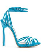 Casadei Peep Toe Sandals - Blue