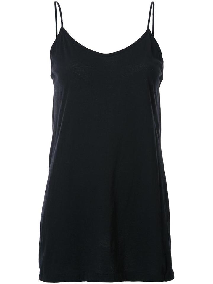 Bassike V-neck Jersey Singlet, Women's, Size: 10, Black, Organic Cotton