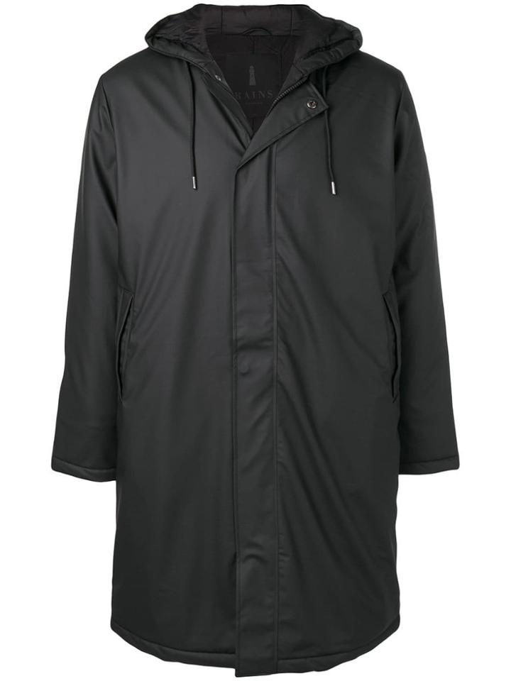 Rains Classic Zipped Raincoat - Black