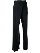 Ann Demeulemeester - Asymmetric Trousers - Women - Virgin Wool - 38, Black, Virgin Wool