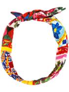 Dolce & Gabbana Mambo Print Headband, Women's, Cotton/silk/viscose