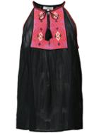 Joie - Tassel Detail Blouse - Women - Cotton/polyester - L, Black, Cotton/polyester