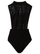 Janiero Lace Bodysuit, Women's, Size: G, Black, Polyamide