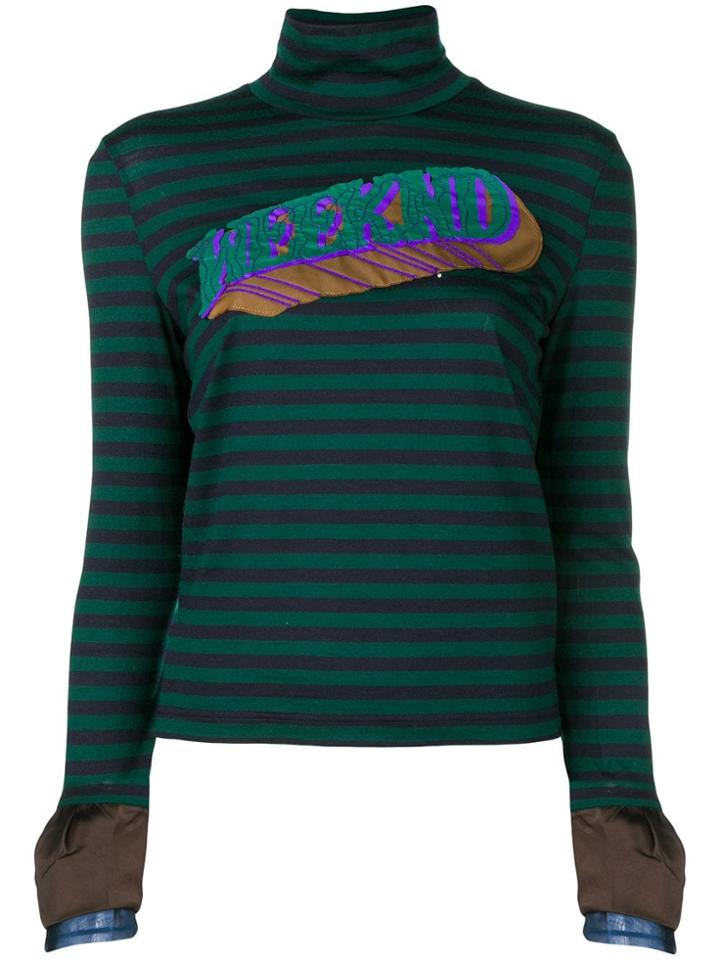 Kolor Turtle Neck Top - Blue