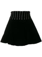 Saint Laurent Studded Mini Skirt - Black