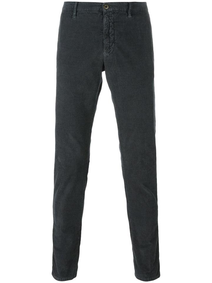 Incotex Slim-fit Trousers, Men's, Size: 35, Grey, Cotton